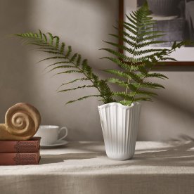 Kähler Hammershøi Unfold Vase H16,5 cm, hvid