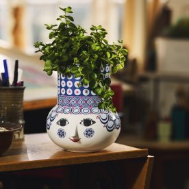 Bjørn Wiinblad Olga Vase H20cm, blå