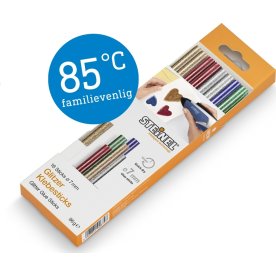 Steinel limstift glitter farver, 7mm, 85°C, 16 stk