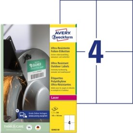 Avery B3483-50 Etiketter | 105x148 mm | 200 stk.