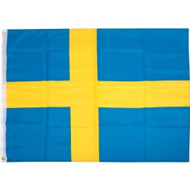 Flag, Svensk flag, tekstil, 90x150 cm.