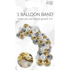 Ballonbue, plast, 5 m, plads til 80 balloner