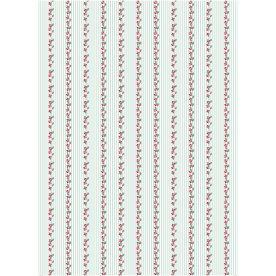 Papirdug, DK flag med blade, 180x130cm.