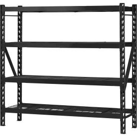 Stålreol m. 4 gitterhylder, 800 kg, 180x196 cm