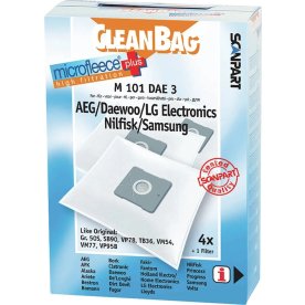 CLEANBAG Microfleece+ Støvsugerposer, 4 stk.
