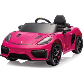 Elbil Porsche Spyder 718 RS børnebil, lyserød