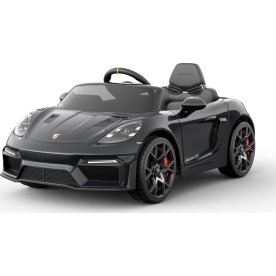 Elbil Porsche Spyder 718 RS børnebil, sort