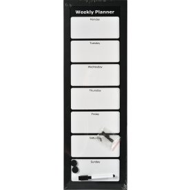 Office whiteboard, ugetavle, 20x60 cm, engelsk