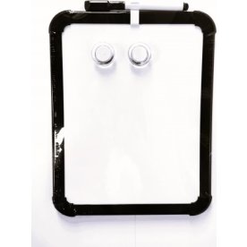 Office whiteboard, 22x30cm, sort ramme