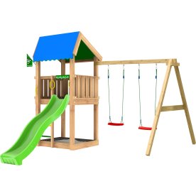 Jungle Gym Home 2.1 legetårn m/gynger & rutsjeb.