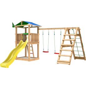 Jungle Gym Hut 2.1 legetårn m/climb & rutsjeb.