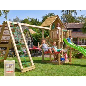 Jungle Gym Cubby legetårn m/climb, sand & rutsjeb.