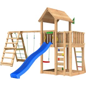 Jungle Gym Mansion 2.1 legetårn m/climb & rutsjeb.