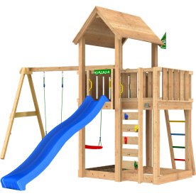 Jungle Gym Mansion 2.1 legetårn m/gynger & rutsjeb