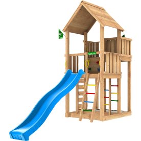 Jungle Gym Palace 2.1 legetårn m/blå rutsjebane