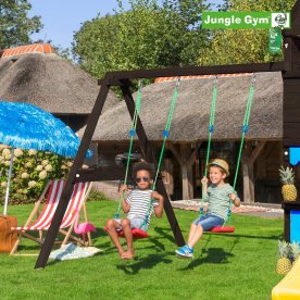 Jungle Gym gyngemodul 220 m/2 gynger, sort