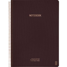 Kozo Premium Notesbog | A4 | Linjeret | Coffee