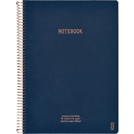 Kozo Premium Notesbog | A4 | Kvadreret | Navy