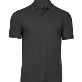 Tee Jays Luxury Stretch Polo, Mørkegrå, Str. 4XL