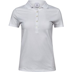 Tee Jays Luxury Stretch Dame Polo, Hvid, Str. M