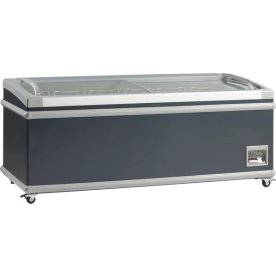 Scandomestic SIF600C - Supermarkedsfryser, sort