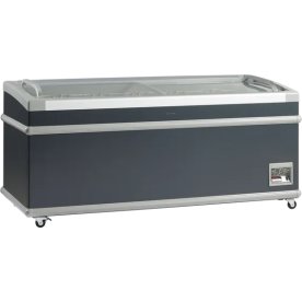 Scandomestic SIF700C - Supermarkedsfryser, sort