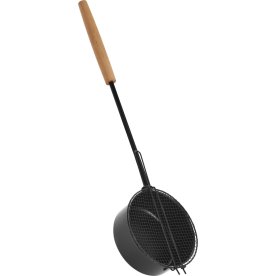 Bålpande til popcorn med langt håndtag, Ø17 cm