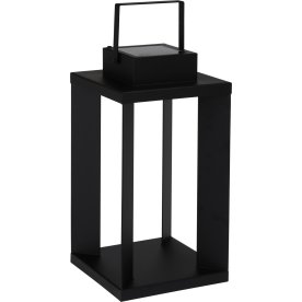 Solcelledrevet lanterne, H42 cm, sort