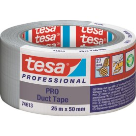 tesa Pro Lærredstape | 50 mm | 25m | Grå