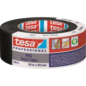 tesa Pro Lærredstape | 50 mm | 50m | Sort