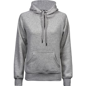 Tee Jays Hooded Dame Sweatshirt, Lysegrå, Str. XL