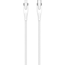 Kevlar-kabel Pro Usb-C Til Lightning, Hvid, 1,5m