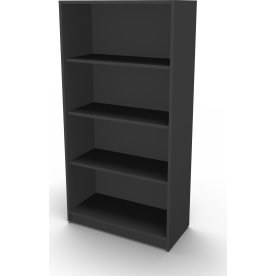 Jive reol m/4 rum antracit dekor laminat D35 cm