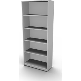 Jive reol m/5 rum hvid dekor laminat, D35 cm