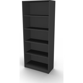 Jive reol m/5 rum antracit dekor laminat, D42 cm