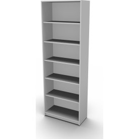 Jive reol m/6 rum hvid dekor laminat, D35 cm