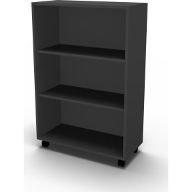 Jive reol m/3 rum antracit, forberedt t/hjul D35