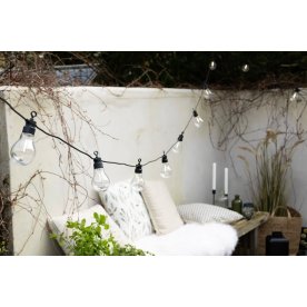 Party Lyskæde 10 LED, startsæt, L450 cm, varm hvid