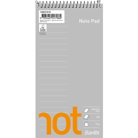 Bantex Not Spiralblok | 10x21 cm | Linjeret