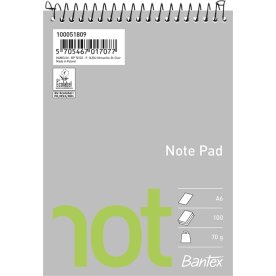 Bantex Not Spiralblok | A6 | Blank