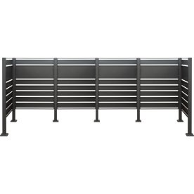 Renovationsskjuler t/4 affaldsbeholdere, antracit