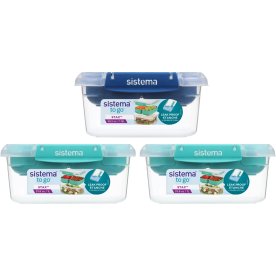 Sistema Stax To Go opbevaringsboks, 1L, 3 stk.