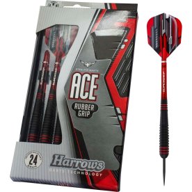 Ace dartpil m. gummigrip, 20 gram, 3 stk.