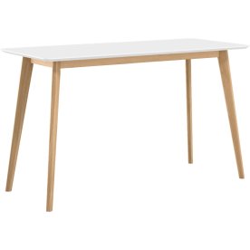 AD1 Højbord 180x80x105 cm, hvid laminat/eg