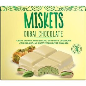 Dubai Chokolade Hvid, Misket, 100g