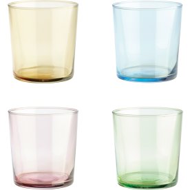 Aida Colours Drikkeglas, 4-pak, farvemix, 34,5 cl