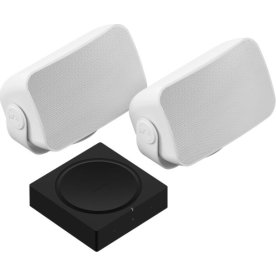 Sonos Amp & Outdoor fra Sonance højtalersæt, hvid