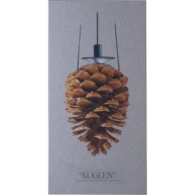 Akustikbillede Koglen, 9mm, 60x120cm, lysegrå