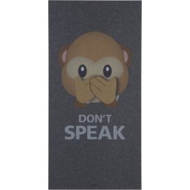 Akustikbillede Don´t Speak, 9mm, 60x120cm, mørkgrå