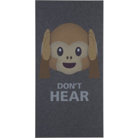 Akustikbillede Don´t Hear, 9mm, 60x120cm, mørkegrå